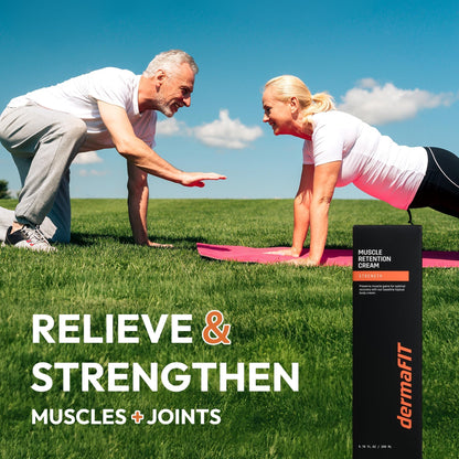 dermaFIT Strength Muscle Maintenance Body Cream - Post Workout Prevents Muscle Loss for Men & Women, Muscle Retention Cream, 30ml, No Artificial Fragrance, M.A.X. Tech, Topical Analgesic for Muscle dermaFITBuy Supplements Australia