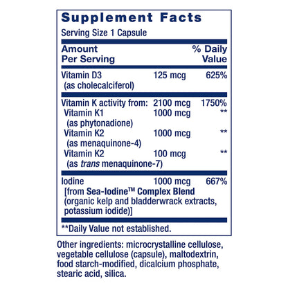Life Extension One-Per-Day Multivitamin – Packed with Over 25 Vitamins, Minerals & Plant Extracts & Vitamins D and K with Sea-Iodine, Vitamin D3, Vitamin K1 and K2, Iodine Life ExtensionBuy Supplements Australia