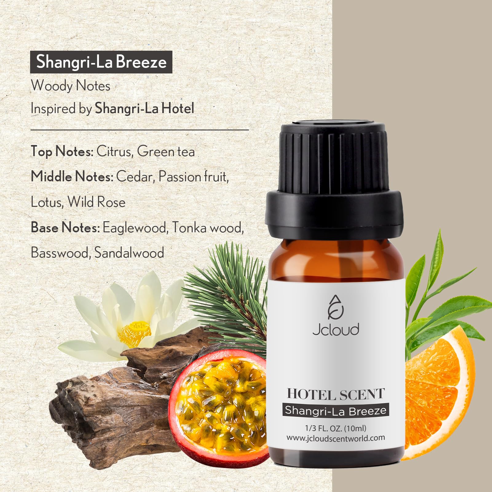 JCLOUD Shangri-La Breeze Essential Oil Inspired by Shangri-La Hotel | Hotel Collection - Pure Aromatherapy JCLOUDBuy Supplements Australia