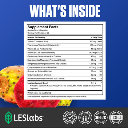 LES Labs DeToxx – Better Mornings & Recovery, Liver Support, Electrolyte Replenishment LES LabsBuy Supplements Australia