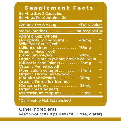 Premier Research Labs ThyroVen - Thyroid Support for Women, Thyroid Support for Men, Thyroid Supplement, Thyroid Support Complex with Naturally-Sourced Iodine - 60 Capsules Premier Research LabsBuy Supplements Australia