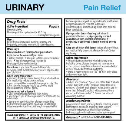 Puregen Labs Urinary Pain Relief | Phenazopyridine HCl 99.5mg Tablets | Maximum Strength OTC for Fast Relief of UTI Pain, Burning and Bladder discomfort – 72 Count Tablets P Puregen LabsBuy Supplements Australia