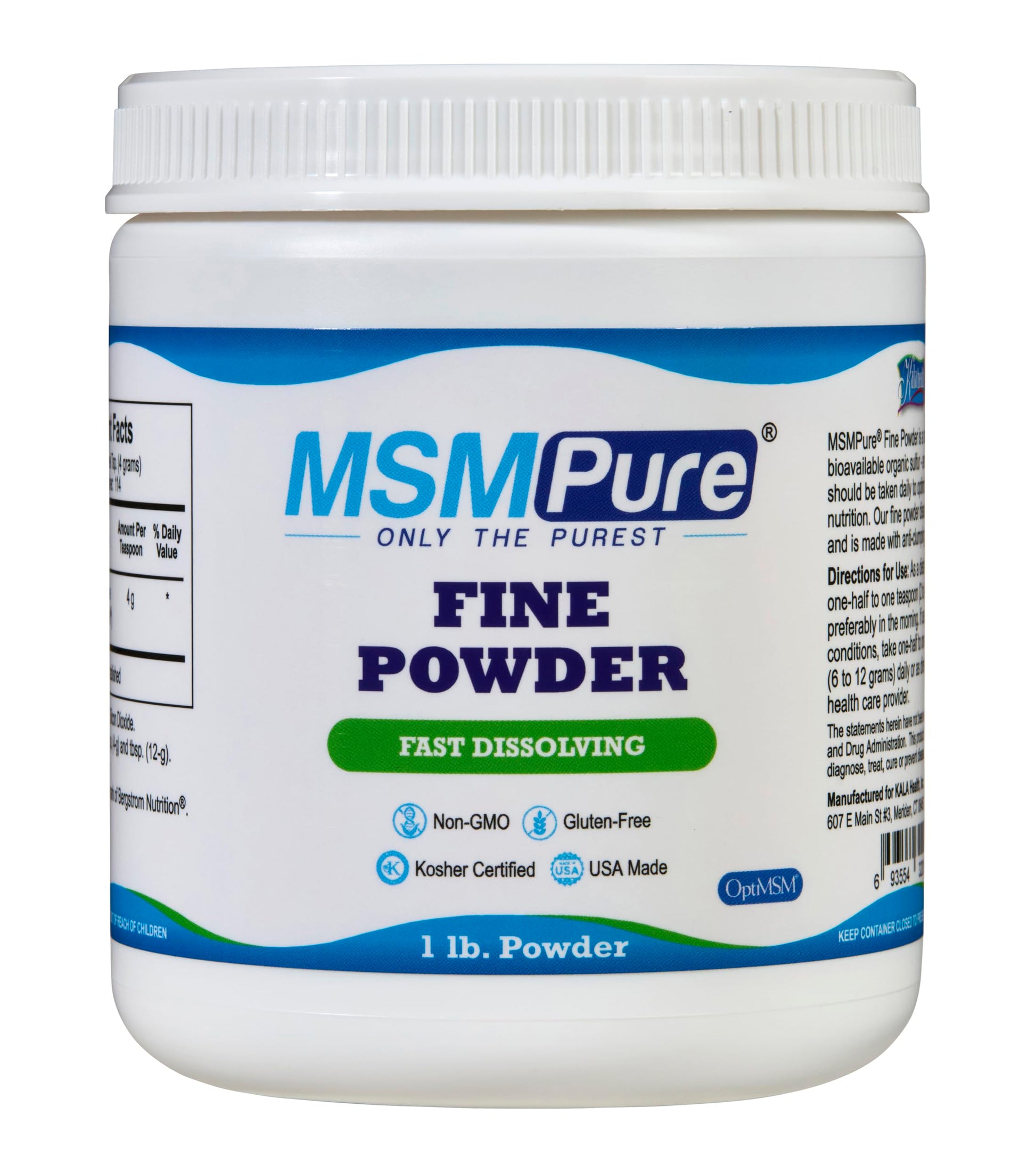 KALA HEALTH MSMPure Fine Powder 1lb and Muscle & Joint Cream 2oz Bundle KALA HEALTHBuy Supplements Australia