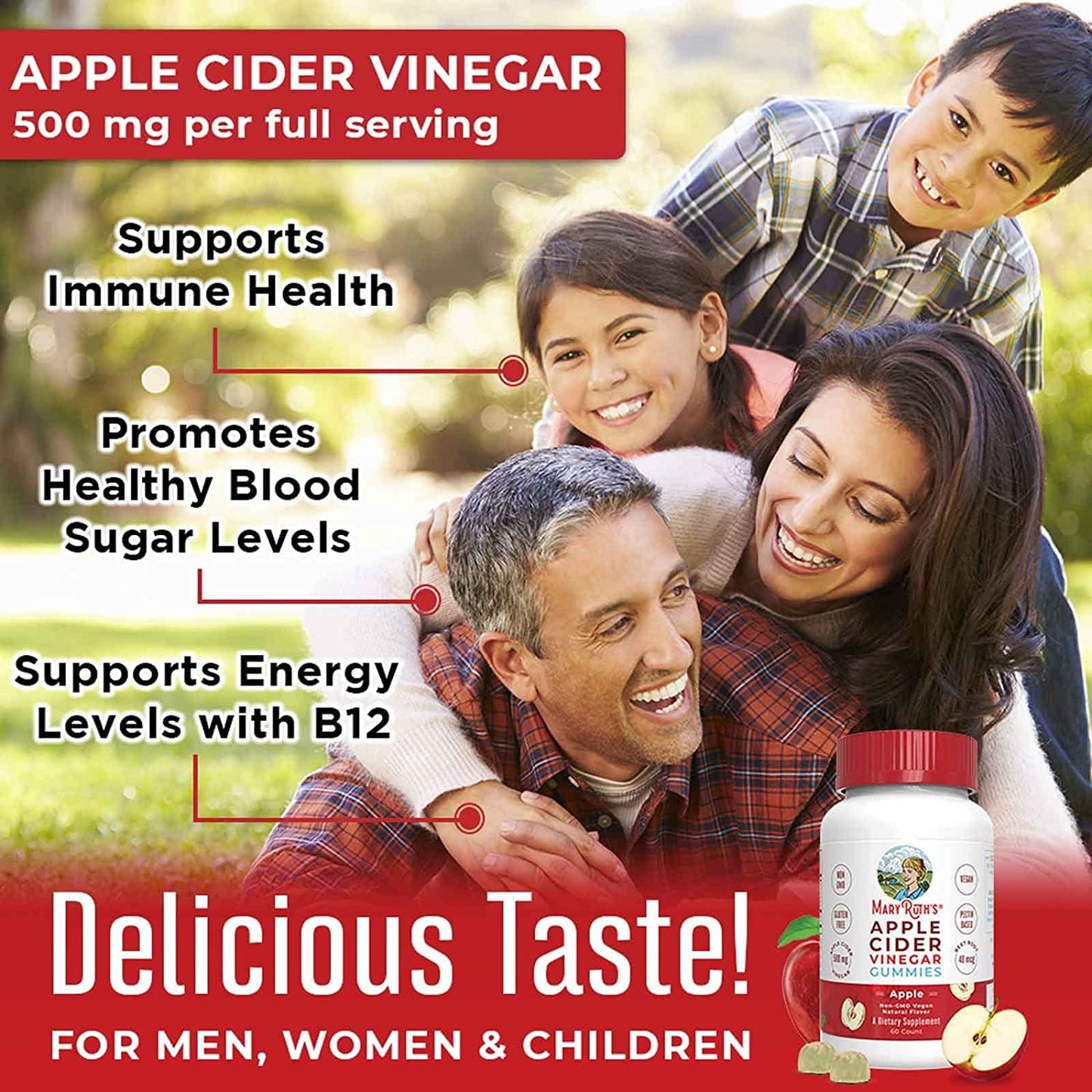MaryRuth's Apple Cider Vinegar Gummies | ACV Gummies for Immune Support | Vegan MaryRuth OrganicsBuy Supplements Australia