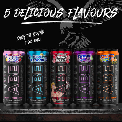 ABE Energy + Performance Sugar Free Energy Drink - All Black Everything Drink ABE all black everythingBuy Supplements Australia