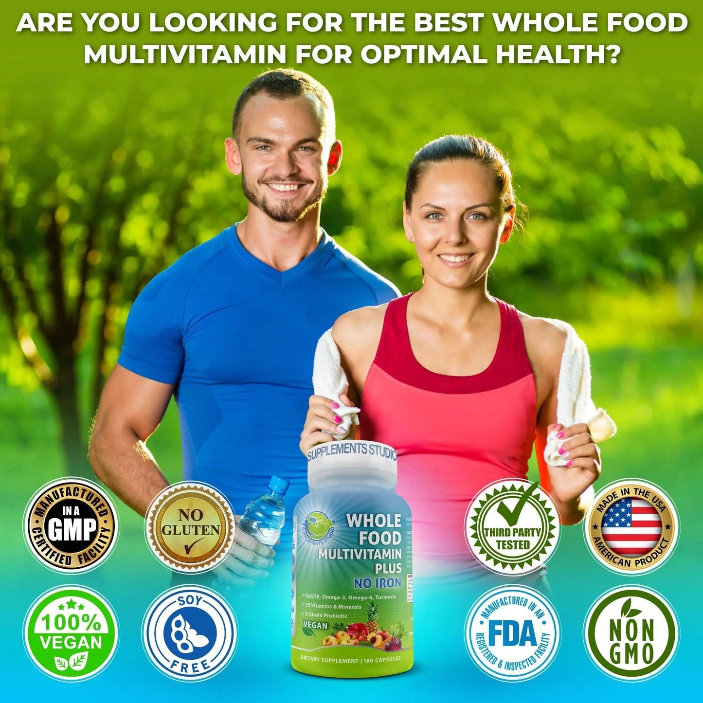 SUPPLEMENTS STUDIO Vegan Bone, Immune, & Energy Support Trio – Whole Food Multivitamin with Iron + Women’s Multivitamin with Iron SUPPLEMENTS STUDIOBuy Supplements Australia