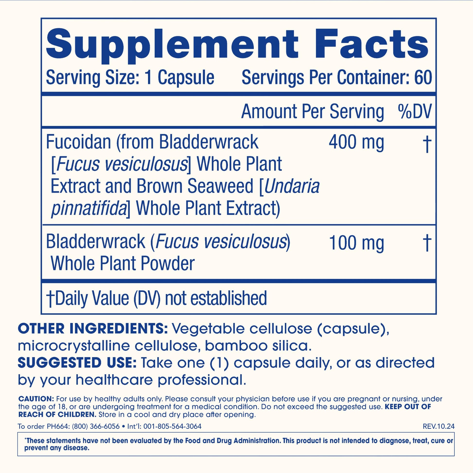 ProHealth Sirtuin 6 Activator | 60 Capsules | Fucoidan-Rich Seaweed Extract to Activate SIRT6 for Longevity, DNA & Cellular Support | Triple Lab-Tested, GMP-Manufactured in USA ProHealthBuy Supplements Australia