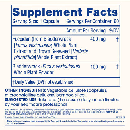 ProHealth Sirtuin 6 Activator | 60 Capsules | Fucoidan-Rich Seaweed Extract to Activate SIRT6 for Longevity, DNA & Cellular Support | Triple Lab-Tested, GMP-Manufactured in USA ProHealthBuy Supplements Australia
