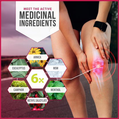Kalaya 6X Pain Relief Arnica Cream with Massager and 6X Extra Strength Pain Relief Cream Kalaya NaturalsBuy Supplements Australia
