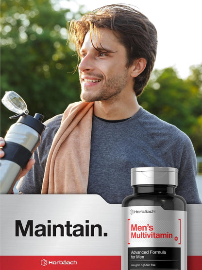 Horbäach Mens Multivitamin | 60 Caplets | Advanced Formula | with Vitamin C, D, Magnesium, Minerals & More | HorbäachBuy Supplements Australia