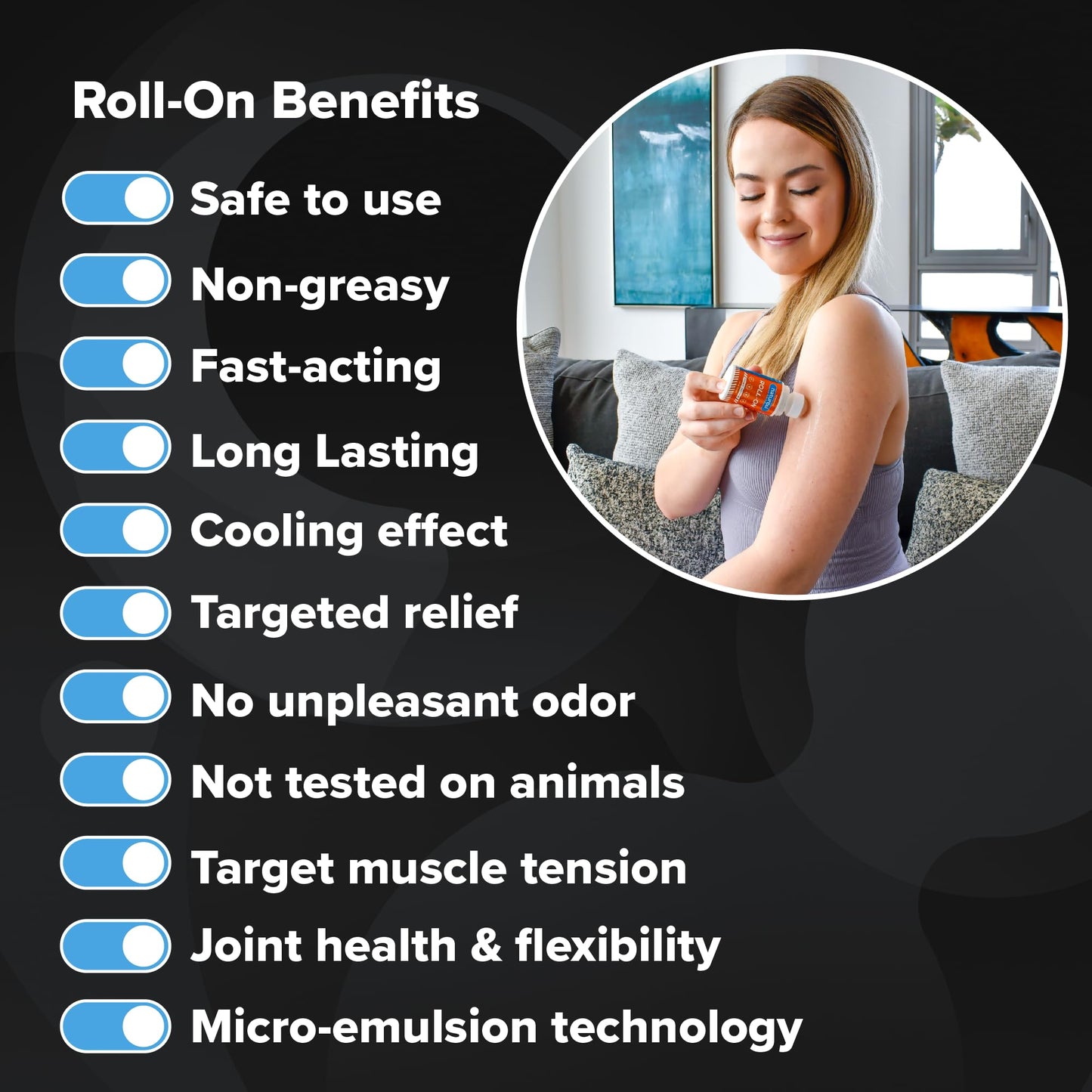 Naturcel Sport Roll-On, 2FL OZ, Topical Reliever for Aches and Pains of Muscles and Joints, Cooling, Fast Acting, Mess Free Massage Roller, Colorless NaturcelBuy Supplements Australia