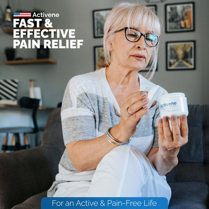 Activene Pain Relief Cream - Anti Inflammatory formulation with Powerful Arnica, Menthol & MSM for Joints, Tendons & Muscles. Chosen by Sufferers of Arthritis, Knee, Shoulder, Neck, Back & Other Pains ActiveneBuy Supplements Australia