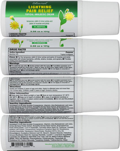 Ebanel Pain Relief Roll On for Arthritis, Foot, Back, Joint, Neck, Strains & Sprains with Menthol, Camphor, Arnica, Emu Oil, MSM, Boswellia, Targeted Muscle Pain Relief Roll On EbanelBuy Supplements Australia