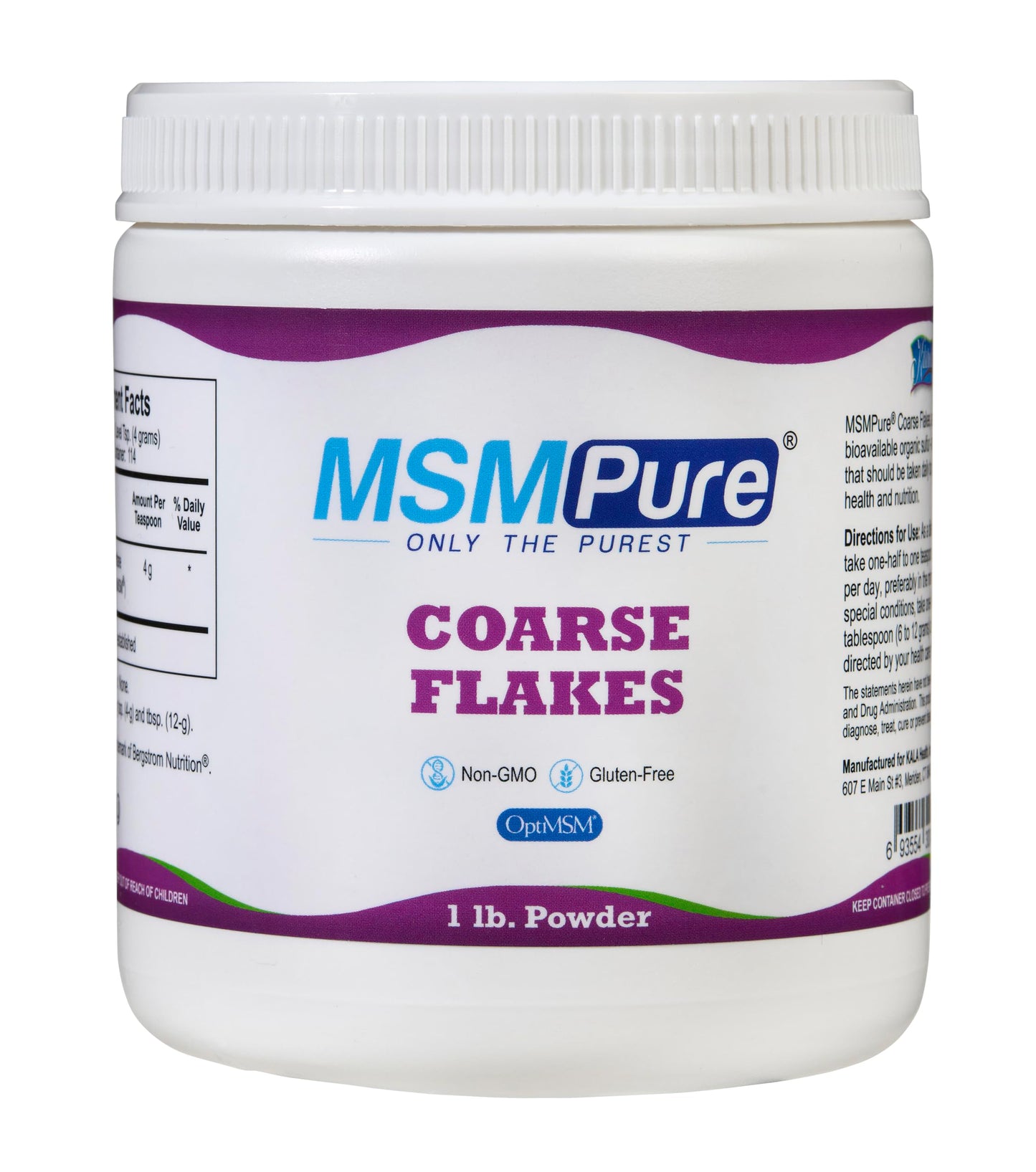 KALA HEALTH MSMPure Coarse Flakes 1lb and Muscle & Joint Cream 2oz Bundle KALA HEALTHBuy Supplements Australia