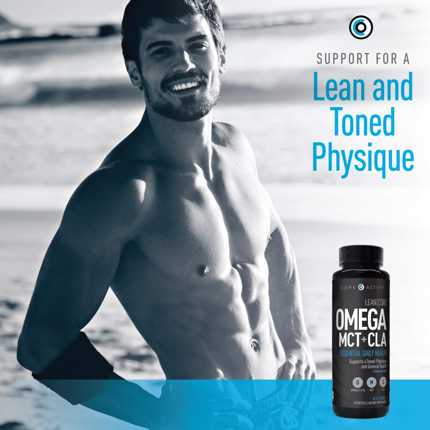 Lean CORE Omega MCT + CLA - Stimulant Free Health Formula, Lean Muscle & Toned (CORE)ACTIVEBuy Supplements Australia