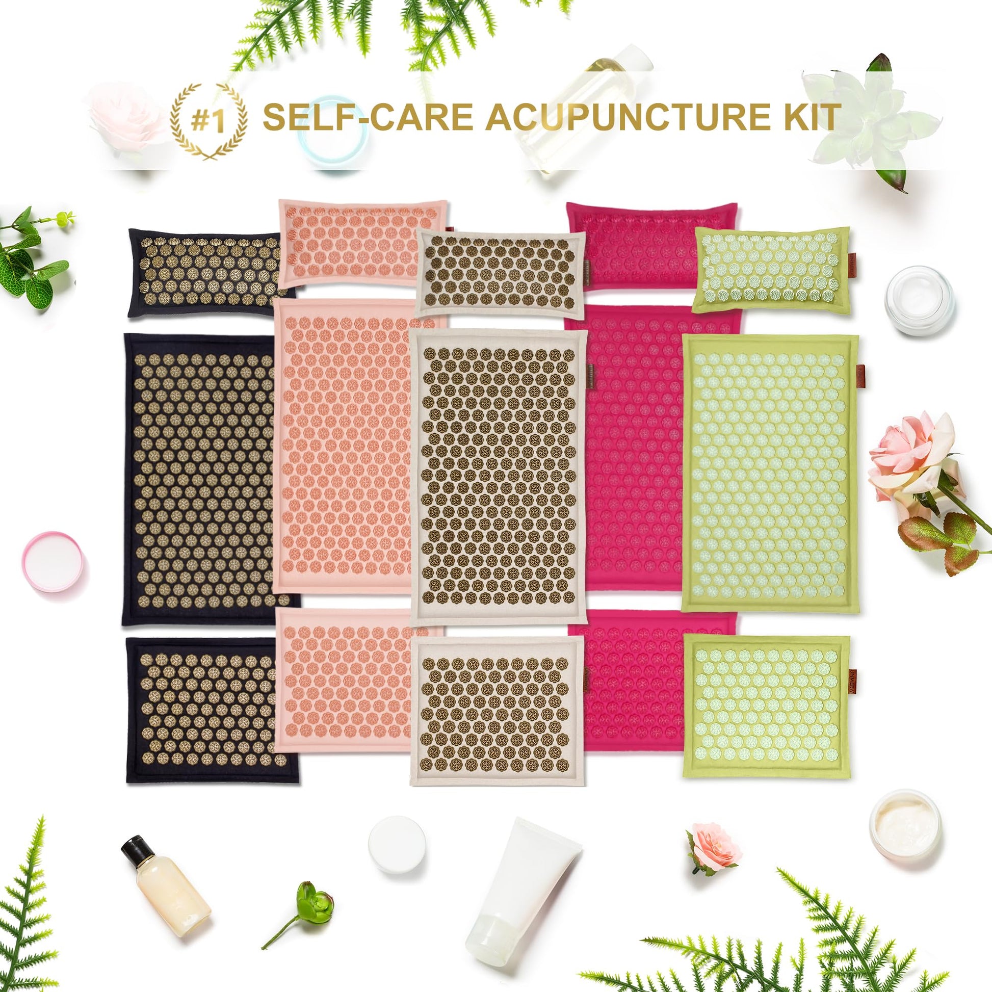 UNMERA Acupressure Mat and Pillow Set,Natural Premium Linen & Coconut Fiber Filling UNMERABuy Supplements Australia
