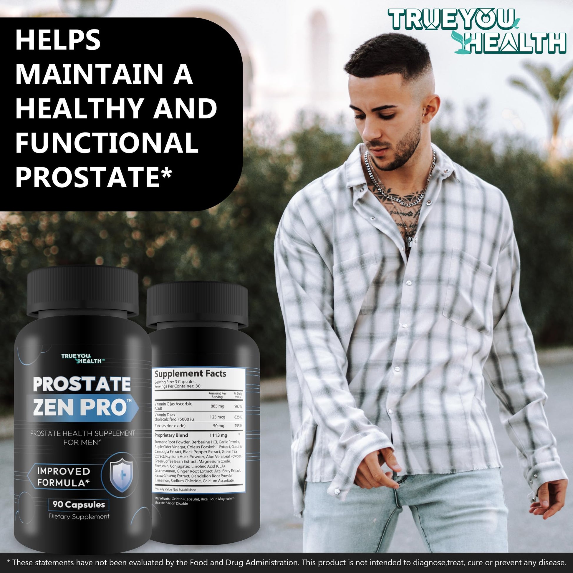 Prostate Zen Pro - Improved Formula - Our Best Prostate Health Supplement for Men - Our Best Prostate Support Supplement for Men’s Health - Natural Prostate Genix ProstaZen True You HealthBuy Supplements Australia