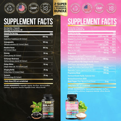 Parrox Adaptogen & Beauty Bundle – Rhodiola, Panax Ginseng, Ashwagandha, Cordyceps, Turmeric, Collagen, Biotin, Keratin, MSM, Hyaluronic Acid, Zinc, Quercetin, Vitamin C, A & E, Folate, Magnesium ParroxBuy Supplements Australia