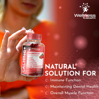 Magnesium Glycinate Gummies - 1000 mg - Magnesium Supplement to Support WELLNESS LABSRXBuy Supplements Australia