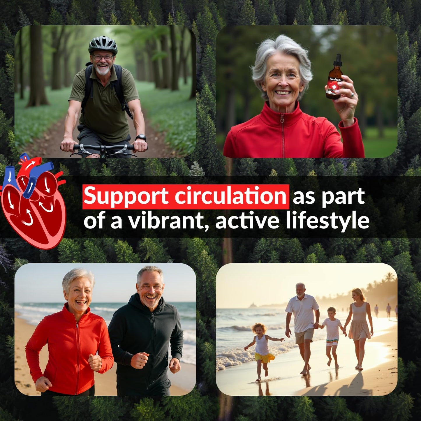 Kardovite Herbal Circulation Support Capsules 180s | Supports Circulatory Wellness with Hawthorn, Garlic, Ginkgo, Cayenne, Milk Thistle, Bilberry & Valerian | Supports Vitality & Daily Wellness KardoviteBuy Supplements Australia