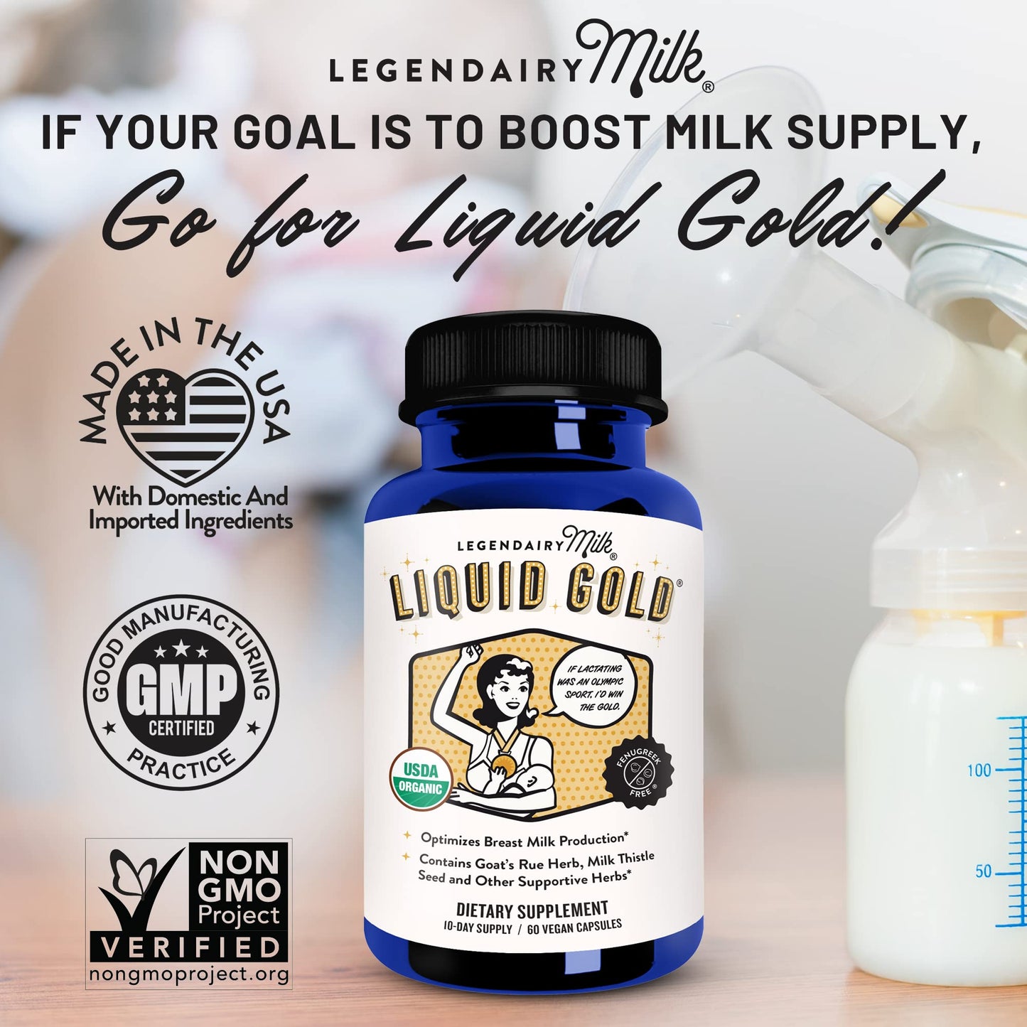 Legendairy Milk Liquid Gold Lactation Supplement, Organic Goat's Rue Lactation Legendairy MilkBuy Supplements Australia