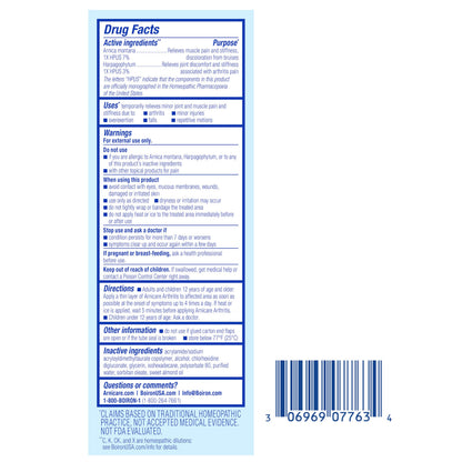 Boiron Arnicare Arthritis Cream for Pain Relief of Knees, Hands, Wrists, Elbows, Joints & Muscles – Quickly Absorbed & Fragrance-Free – 2.5 oz BoironBuy Supplements Australia