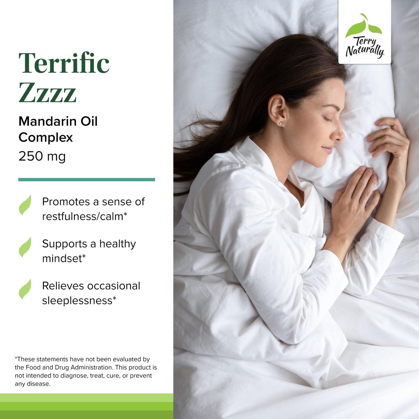 Terry Naturally Terrific Zzzz - Sleep Supplement for Adults - Dietary Supplement with Mandarin, Lemon Balm & Lavender - Non-GMO Relaxation & Sleep Relief Aid - 30 Softgels Terry NaturallyBuy Supplements Australia