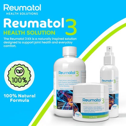 Reumatol 3 Kit – Natural Joint Support Formula for Comfort and Mobility | Helps Ease Stiffness & Promotes Flexible Joints | Herbal Blend for Daily Wellness Reumatol Health SolutionsBuy Supplements Australia