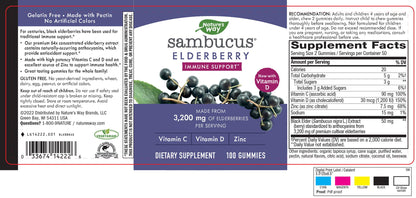 Nature's Way Sambucus Elderberry Gummies - Immune Support Supplement for Kids Nature's WayBuy Supplements Australia