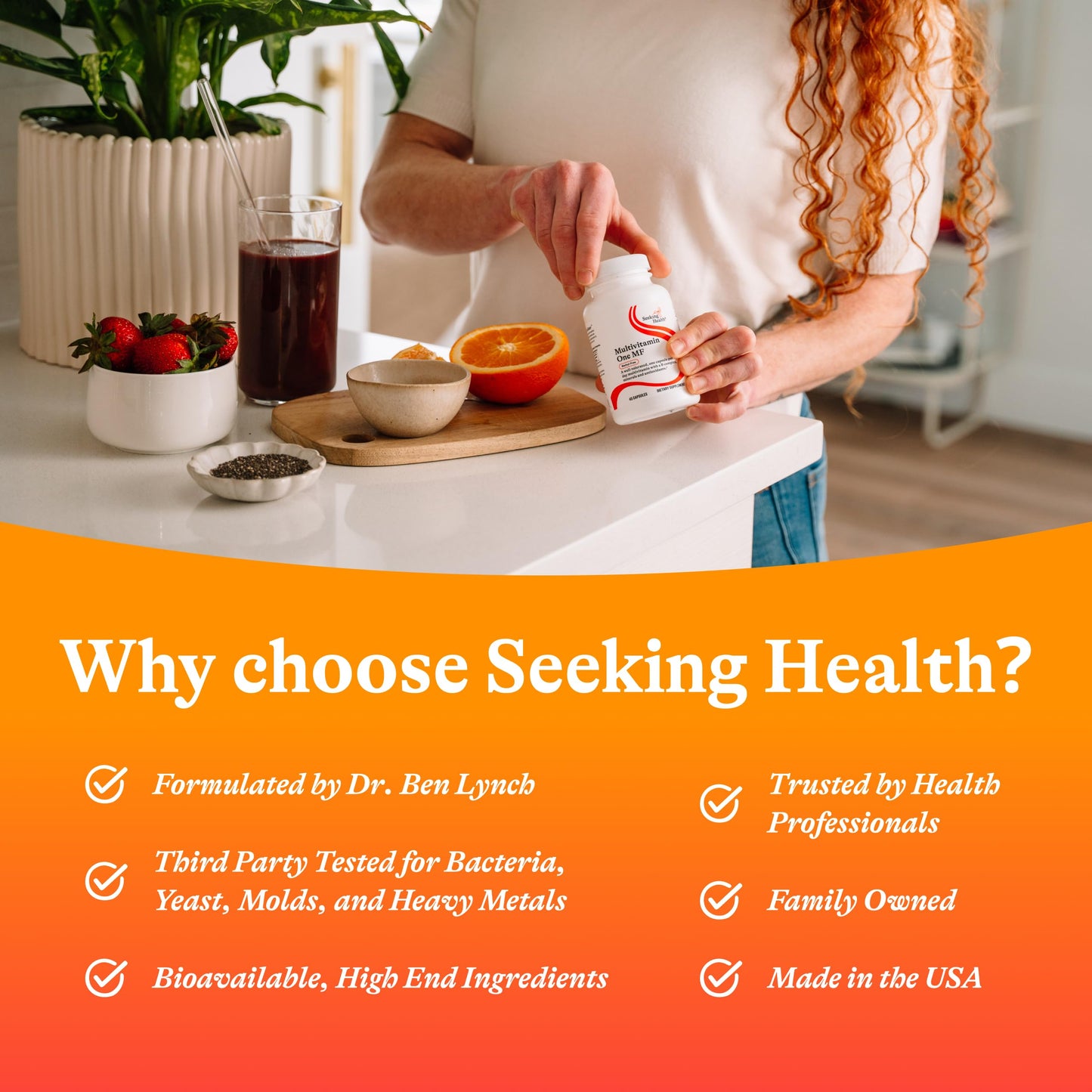 Seeking Health Multivitamin One MF - MTHFR Support Supplement with Calcium Folinate & Vitamin B12 Seeking HealthBuy Supplements Australia