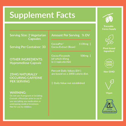 CocoaVia Cardio Health Supplement, 30 Day, 500mg Cocoa Flavanols, Support Heart Health CocoaViaBuy Supplements Australia