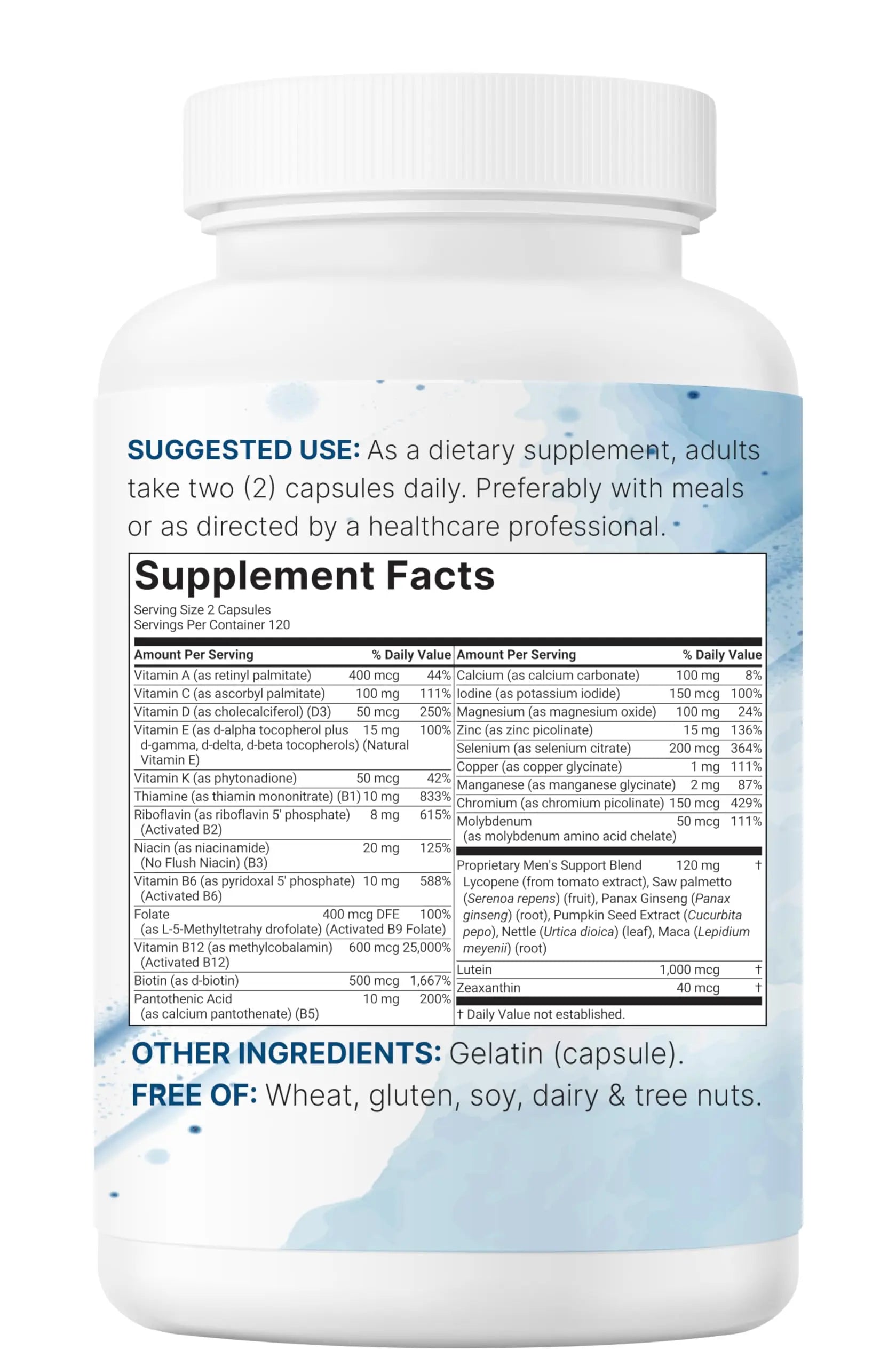 Pure Methylated Multivitamin for Men, 240 Capsules | 30 Key Nutrients with Vitamin C, D, E, B Complex + Methylfolate Micro IngredientsBuy Supplements Australia