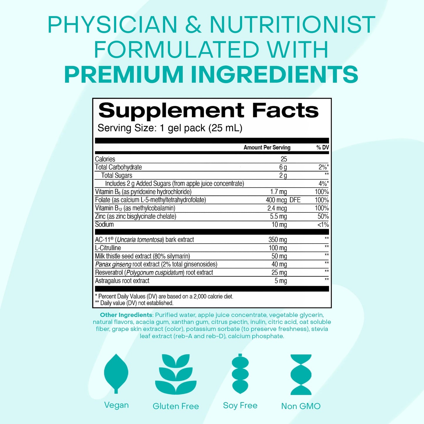 HealthyCell Telomere Length Supplement - Anti-Aging Telomere Lengthening Supplements with Phytonutrients & Vitamins for Cellular Health - AC-11, Astragalus & Resveratrol - 30 Gel Packs, Grape Flavored HealthycellBuy Supplements Australia