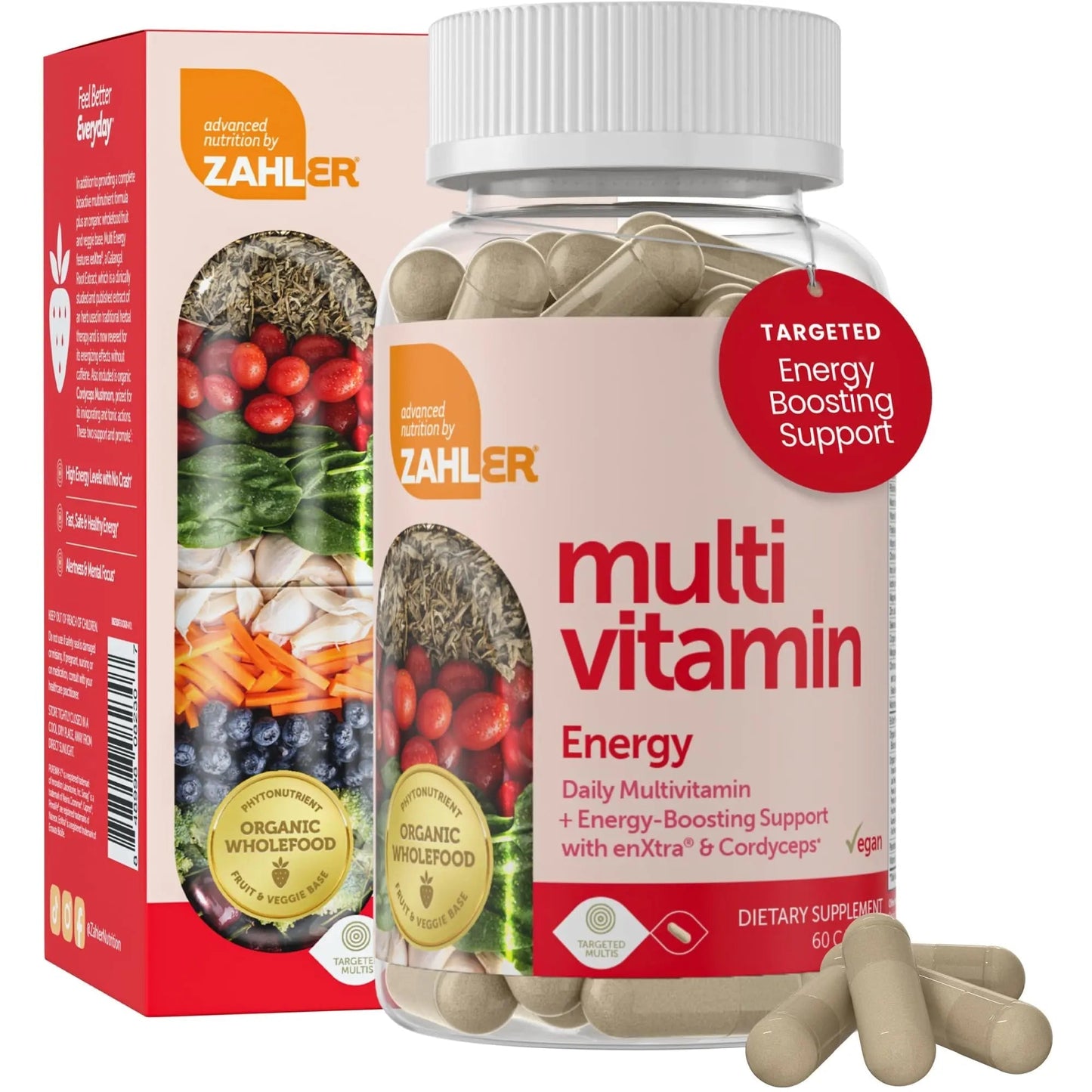 Zahler - Daily Multivitamin for Women & Men with Energy Vitamins, Minerals & Iron (60 Count) Kosher Men & Womens Multivitamins for Healthy Energy ZahlerBuy Supplements Australia