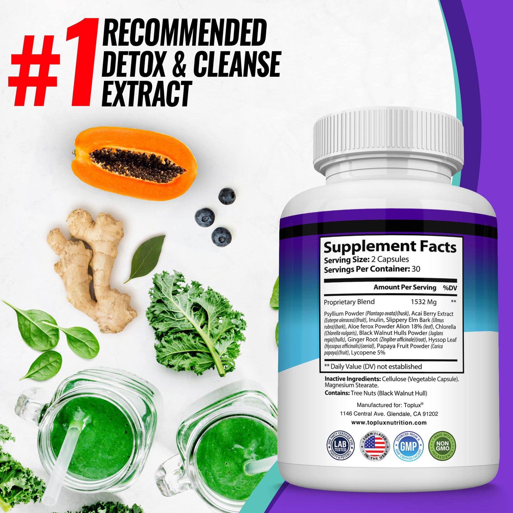 Toplux Keto Detox Pills Advanced Cleansing Extract – 1532 Mg Natural Acai Colon TopluxBuy Supplements Australia