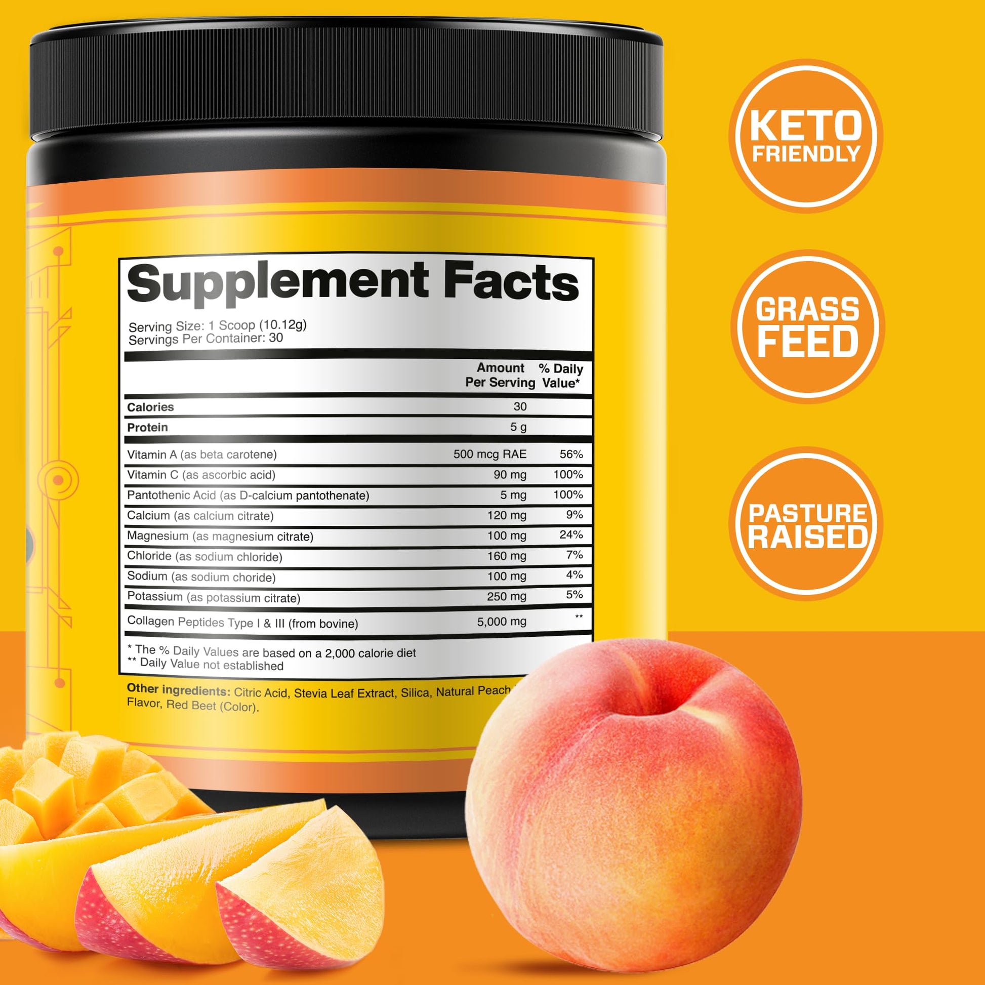 Collagen Peptides with Electrolytes Powder, Collagen Powder, Collagen Peptides Powder KEY NUTRIENTSBuy Supplements Australia