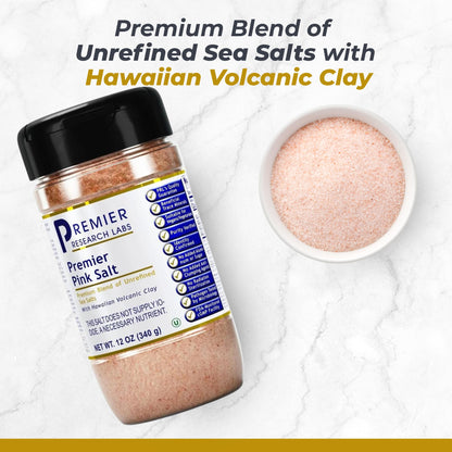 Premier Research Labs Pink Salt - Hawaiian Red Alaea Sea Salt Blend for Food, Cooking, and Eating - Flaky, Unrefined, and Additive-Free, 12 oz Premier Research LabsBuy Supplements Australia
