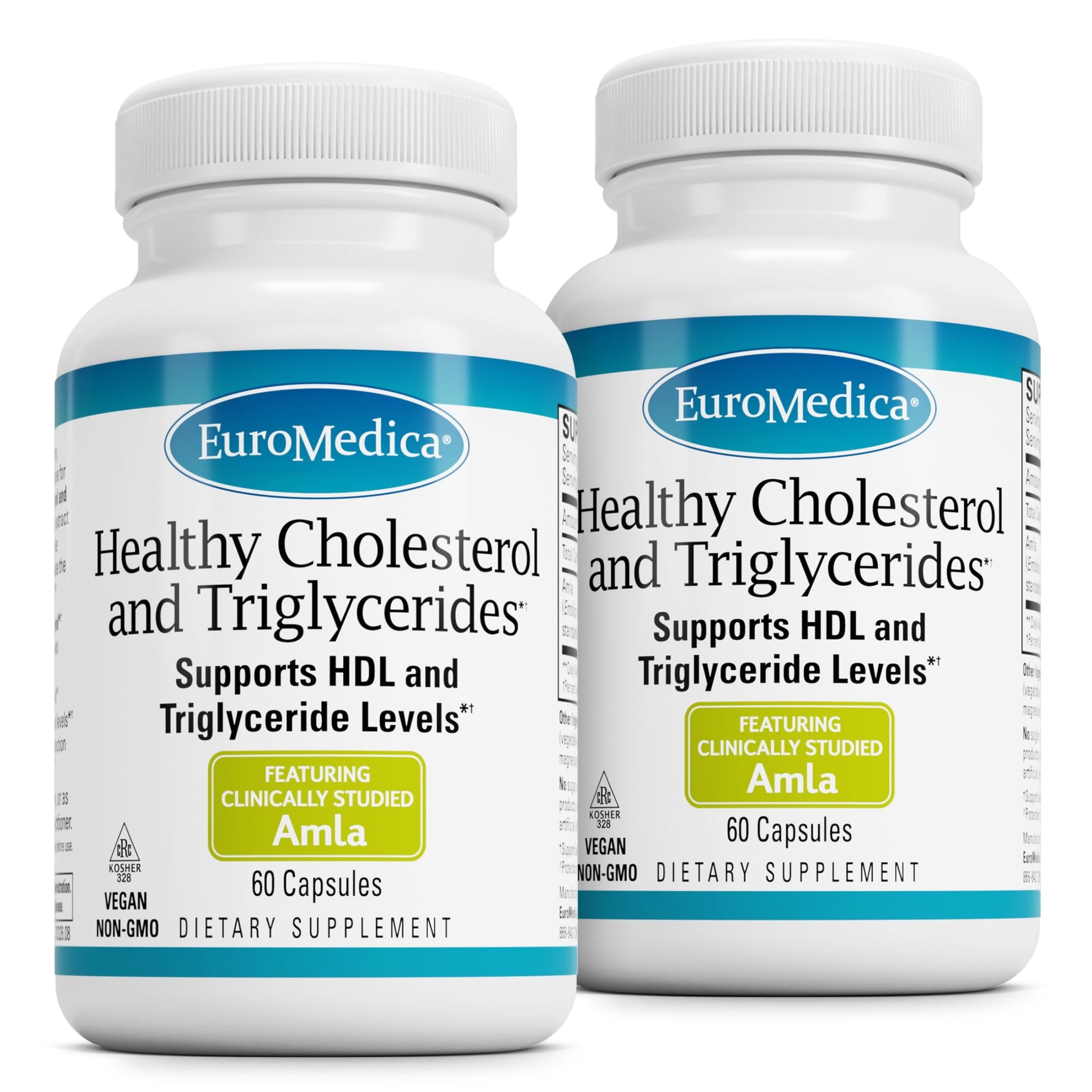 EuroMedica Healthy Cholesterol and Triglycerides - Antioxidant Supplement for Immune & Heart Support - Supplement to Aid Healthy Cholesterol & Triglyceride - 60 Capsules, 2 Pack (120 Capsules) EuroMedicaBuy Supplements Australia