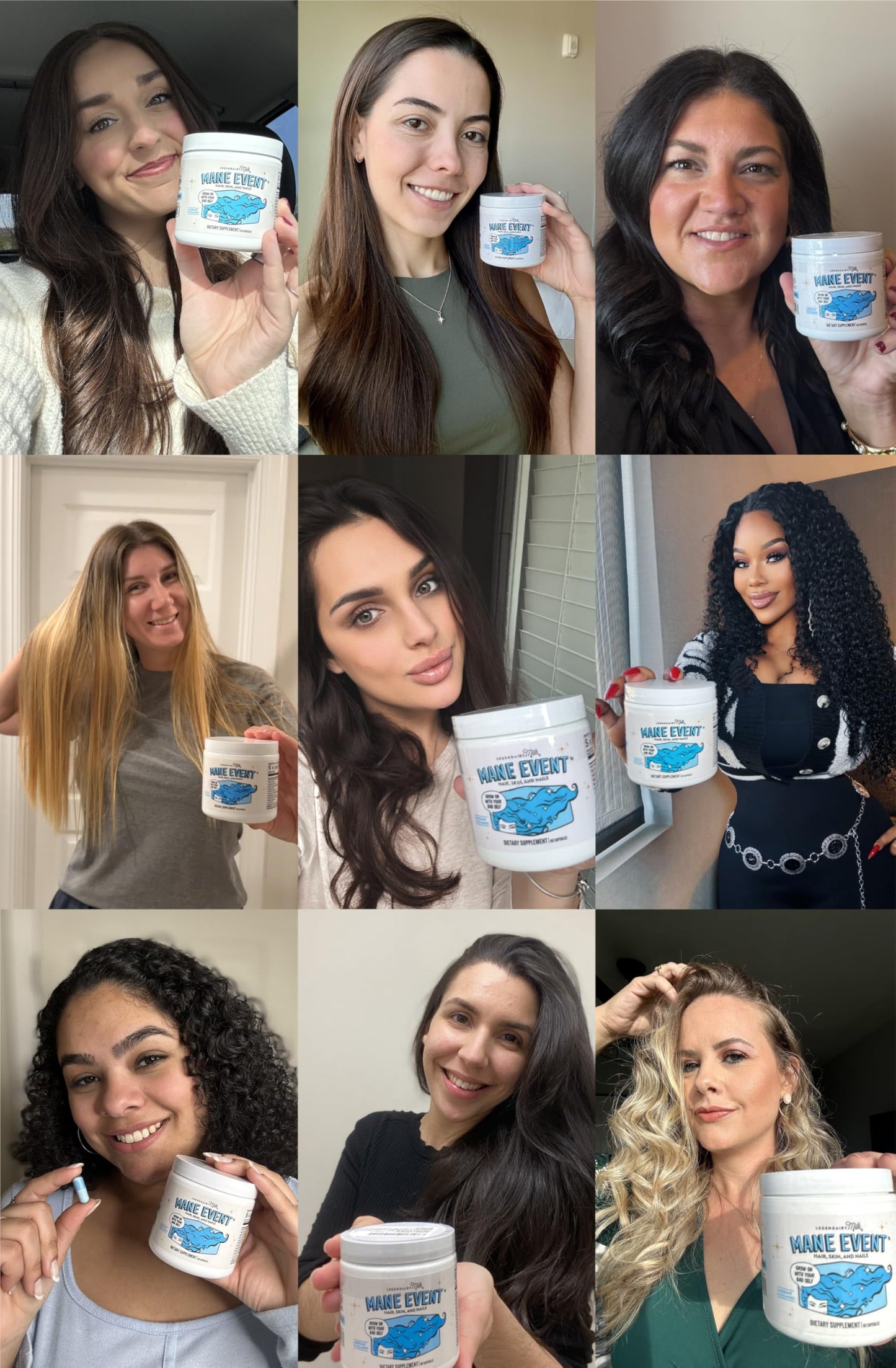 Legendairy Milk Hair Growth Vitamins for Women - Biotin for Hair Growth with Collagen & Lustriva, Hair Loss Products & Supplements for Thinning, Thicker, Fuller, Stronger Skin & Nails, Mane Event™ Legendairy MilkBuy Supplements Australia