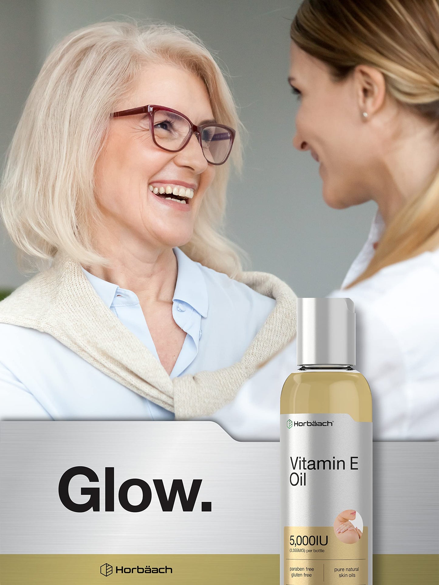 Vitamin E Oil | 5000 IU | 8 oz (2 x 4oz) Value Pack | for Skin, Hair, Face & Body | Vegetarian HorbäachBuy Supplements Australia