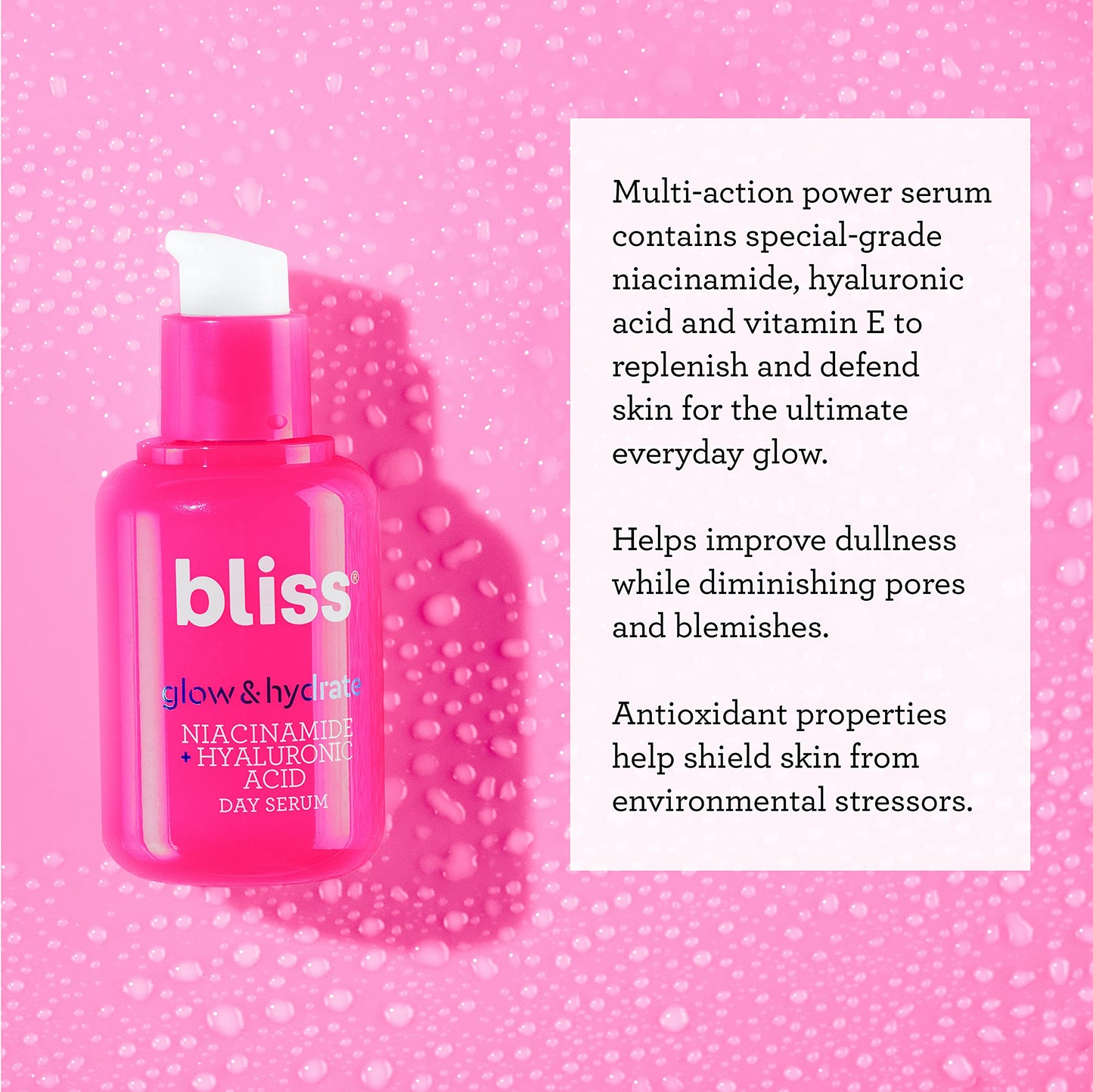 Bliss Glow and Hydrate Serum - Niacinamide + Hyaluronic Acid - 1 Fl Oz BlissBuy Supplements Australia