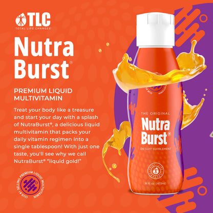 NutraBurst - Liquid Multivitamin, Daily Nutritional Support, Packed with Essential Vitamins and Minerals, 16 fl. oz NUTRA BURSTBuy Supplements Australia