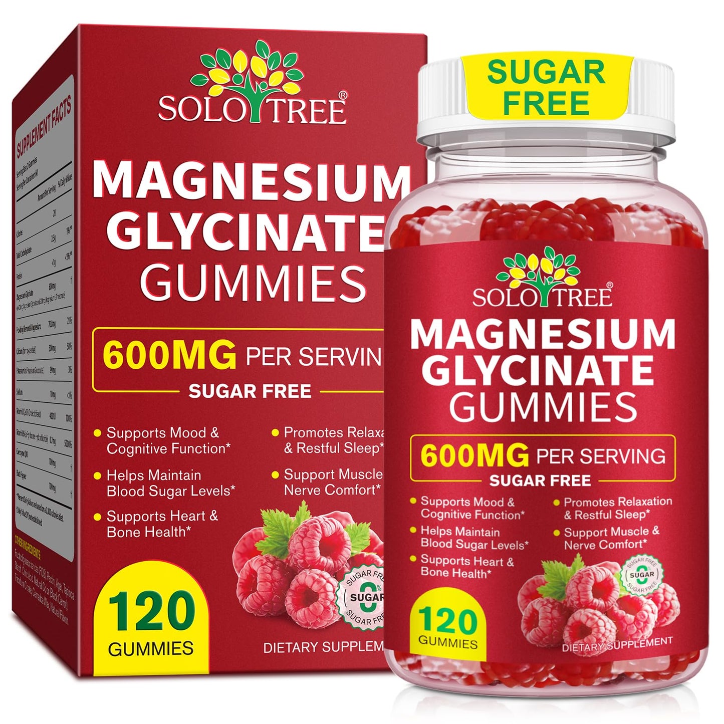 120 Count Magnesium Glycinate Gummies with L-Threonate（600mg Per Serving）,High Absorption Sugar Free Magnesium Potassium Supplement for Relaxation, Stress Relief, and Sleep Support for Adults & Kids WOJBALMNBuy Supplements Australia