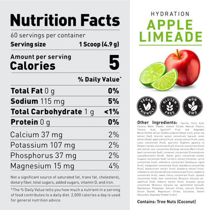 Kaged Electrolyte Hydration Powder Hydracharge Apple Limeade Sports Drink for Men and Women Pre, Post, Intra Workout Supplement 60 Servings KagedBuy Supplements Australia