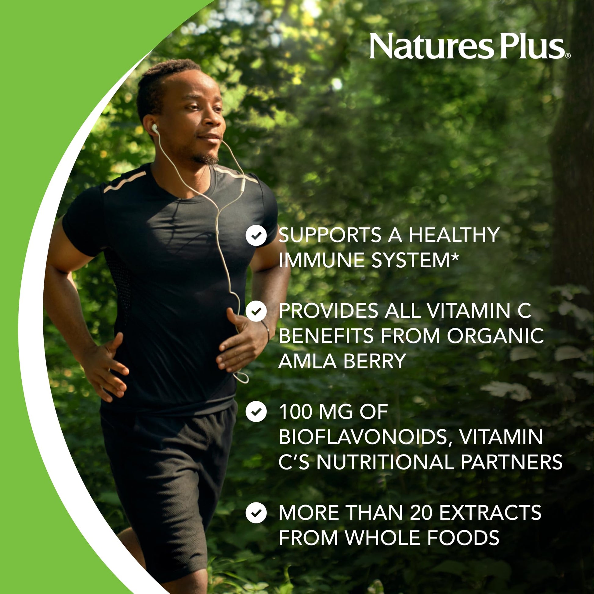 NaturesPlus Source of Life Garden Vitamin C - 60 Capsules - Immune System Support - USDA Certified Organic, Non-GMO, Vegan, Gluten Free - 30 Servings NaturesPlusBuy Supplements Australia