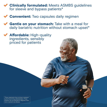 Bariatric Fusion Bariatric Multivitamin Without Iron | Post Bariatric Surgery Patients | Iron Free Bariatric Vitamin Bariatric FusionBuy Supplements Australia