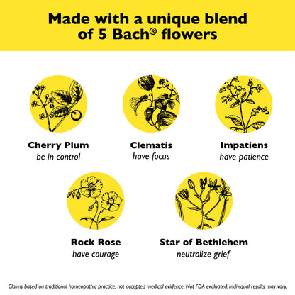 Bach RESCUE PASTILLES, Black Currant Flavor, Natural Stress Relief Lozenges, Homeopathic Flower RESCUEBuy Supplements Australia