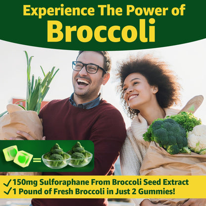 Liposomal Sulforaphane Supplement 150mg, from Broccoli Seed Extract w/Myrosinase, Quercetin, Glutathione, Sulforaphane Supplement Gummies for Antioxidants Detox Cellular Brain Health, Chewable 60Cts LILICAREBuy Supplements Australia