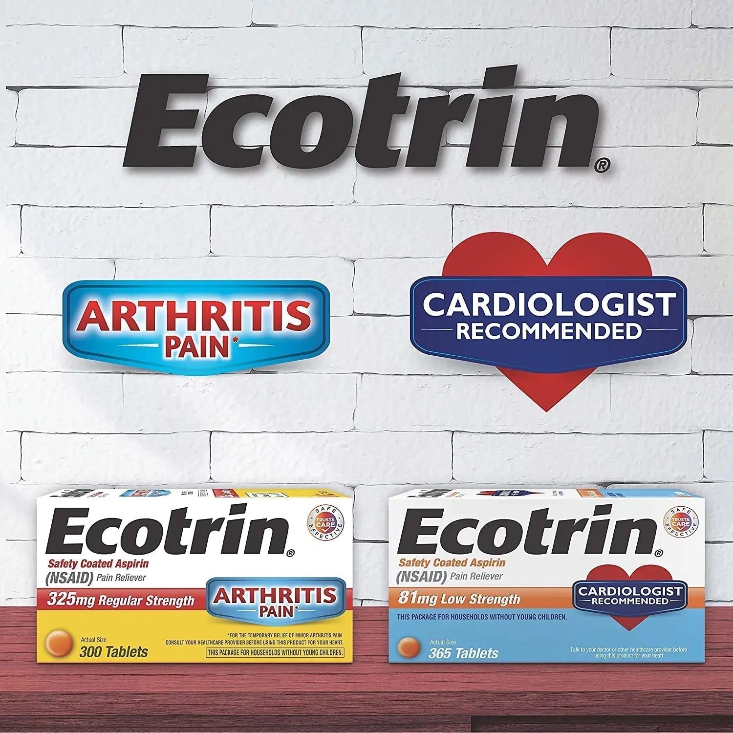 Ecotrin Low Strength Safety Coated Aspirin, NSAID 81mg, 45 count EcotrinBuy Supplements Australia