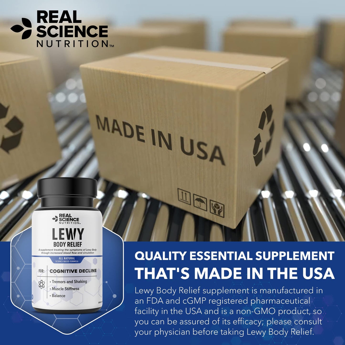 Real Science Nutrition Offers Lew-X - A Nutritional Supplement Formulated for Lewy Body Relief to Support Memory & Clarity, Cognitive Enhancement, Relieve Tremors, Shaking, and Muscle Stiffness, Real Science NutritionBuy Supplements Australia